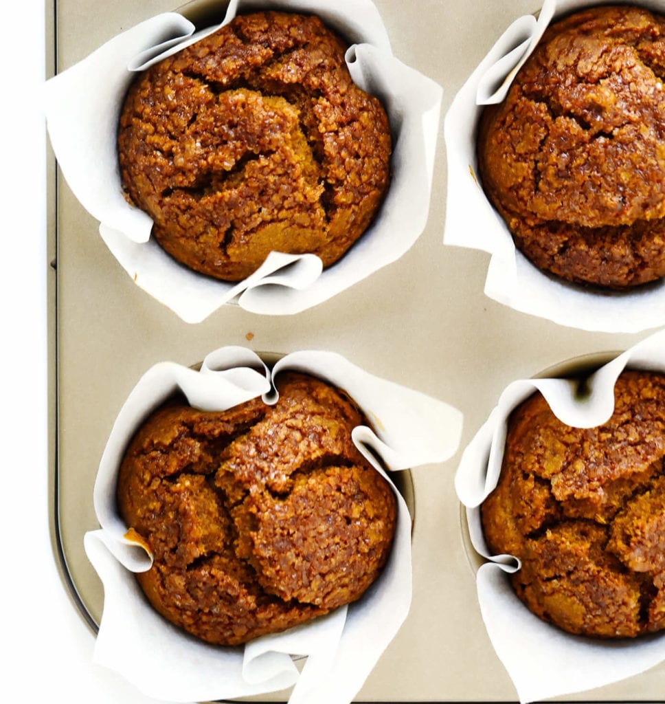 Healthy Pumpkin Muffins fresh out the oven